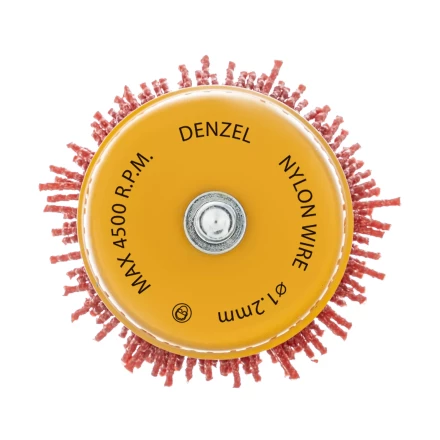 Щетка для дрели Denzel, 65 мм, Чашка, со шпилькой, нейлоновая щетина, 74435 купить в Губкинске