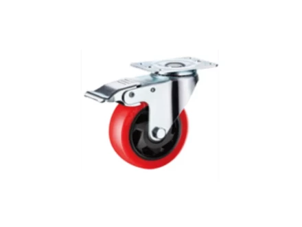 Колесо поворотное усиленное полиуретан SCBM 93 75 мм с тормозом 1027248 купить в Губкинске