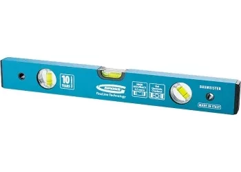 Уровень алюминиевый усиленный 1000 мм толщина профессиональный 2 мм 3 глазка  GROSS 33630 купить в Губкинске