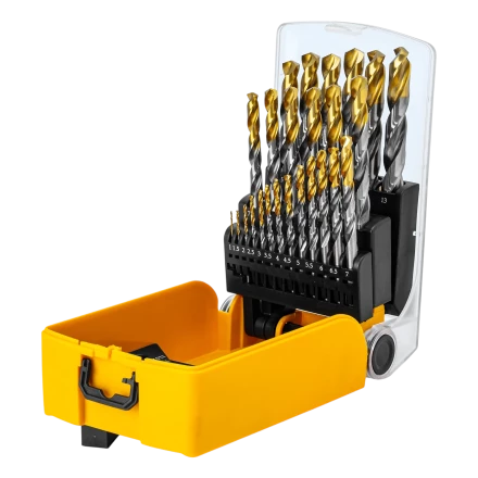 Набор сверл по металлу Denzel 723009, 1-13 мм, Р6М5-TiN, Golden Tip, 25 шт купить в Губкинске