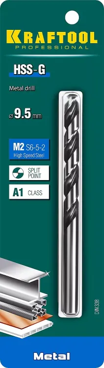 Сверла по металлу HSS-G 29651-9.5 купить в Губкинске