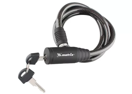 Замок тросовый универсальный 8х1200 мм MATRIX 91816 купить в Губкинске