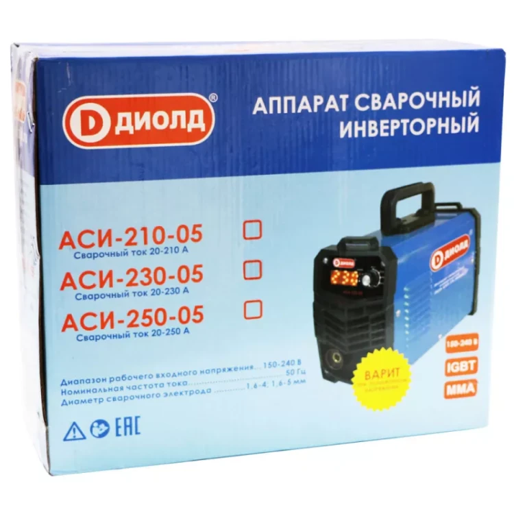 Аппарат сварочный инверторный Диолд АСИ 230-05 купить в Губкинске