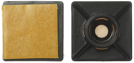 Площадка под хомут-стяжку ПХС самоклеющаяся нейлоновая черная серия МАСТЕР купить в Губкинске