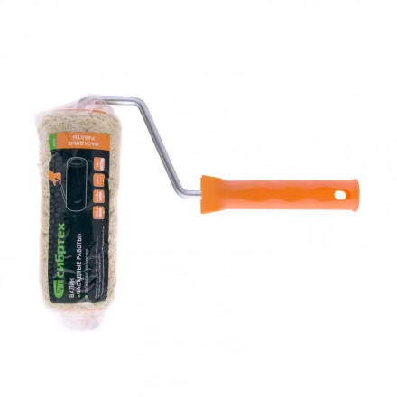 Валик &quot;Фасадные работы&quot; 180 мм ворс 18мм D 48 мм D ручки 8 мм полиакрил полиэстер Сибртех 80174 купить в Губкинске