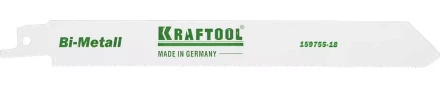 Полотно KRAFTOOL &quot;INDUSTRIE QUALITAT&quot;, S1122EF, для эл/ножовки, Bi-Metall, по металлу, шаг 1,4мм, 180мм 159755-18 купить в Губкинске
