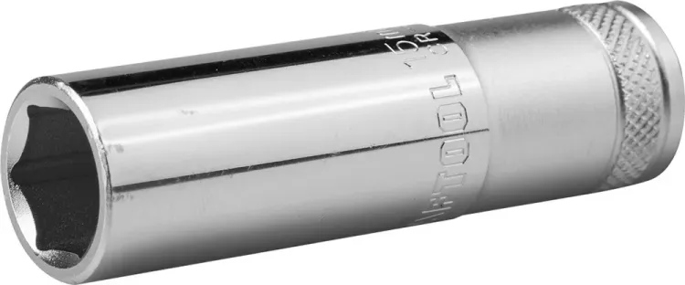 Торцовая головка KRAFTOOL "INDUSTRIE QUALITAT", удлиненная, Cr-V, FLANK, хромосатинированная, 1/2", 15 мм 27807-15_z01 купить в Губкинске