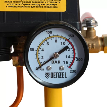 Компрессор воздушный BCI3000-T/200, ременный привод , 3.0 кВт, 200 литров, 530 л/мин Denzel 58119 купить в Губкинске