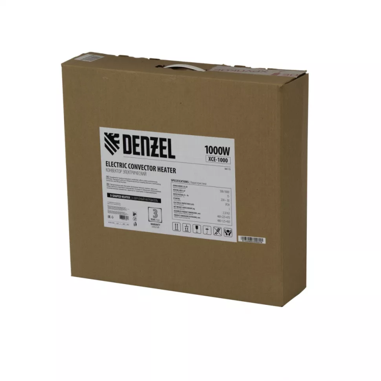 Конвектор электрический XCE-1000, 230 В, 1000 Вт, X-образный нагреватель Denzel 98115 купить в Губкинске