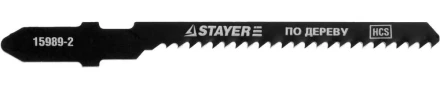 Полотна STAYER &quot;PROFI&quot;, T119BO, для эл/лобзика, HCS, по дереву, ДСП, фигур. рез, EU-хвост., шаг 2мм, 50мм, 2шт 15989-2_z01 купить в Губкинске