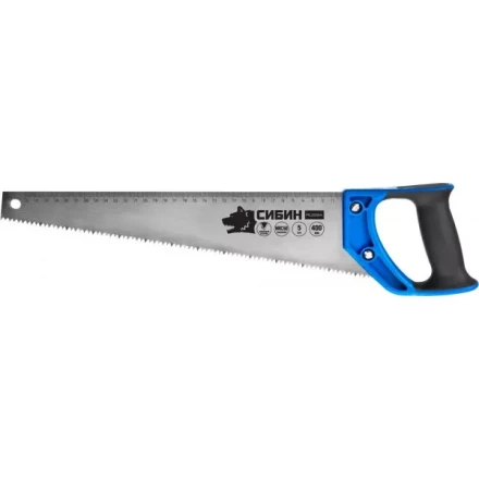 Ножовка по дереву (пила) 400 мм, шаг 5 TPI (4,5 мм), СИБИН 15055-40 купить в Губкинске