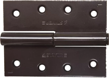 Петля дверная STAYER &quot;MASTER&quot; разъемная, цвет коричневый, левая, 100мм 37613-100-3L купить в Губкинске