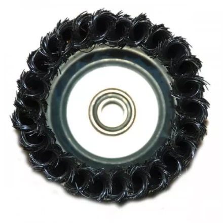 Щетка для УШМ М14/100 мм чашечная сталь витая Энкор 51547 купить в Губкинске