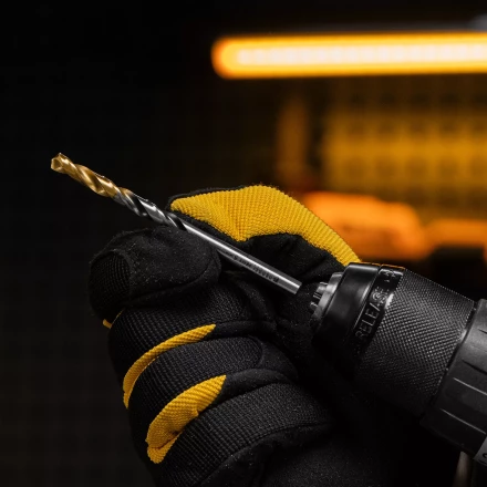 Сверло спиральное по металлу 6 x 93мм, Р6М5, Golden Tip, многогранная заточка Denzel 718278 купить в Губкинске