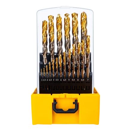 Набор сверл по металлу Denzel 723010, 1-13 мм, Р6М5К8-TiN, Golden Tip, 25 шт купить в Губкинске