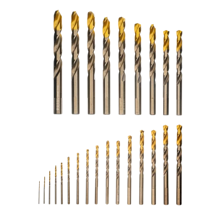 Набор сверл по металлу Denzel 723010, 1-13 мм, Р6М5К8-TiN, Golden Tip, 25 шт купить в Губкинске