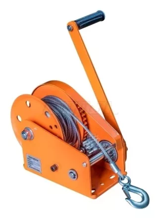 Лебедка ручная с тормозом BHW 2600 канат купить в Губкинске