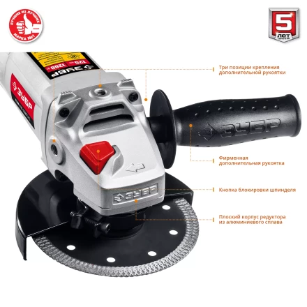 Машина углошлифовальная регулировка оборотов УШМ-125-1200 ЭМ3 серия МАСТЕР купить в Губкинске