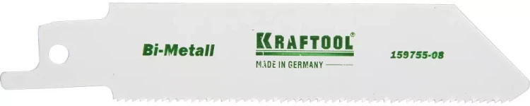 Полотно KRAFTOOL "INDUSTRIE QUALITAT", S522EF, для эл/ножовки, Bi-Metall, по металлу, шаг 1,4мм, 80мм 159755-08 купить в Губкинске