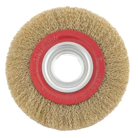 Щетка для точила 200 мм посадка 32 мм плоская латунированная витая проволока MTX 74662 купить в Губкинске