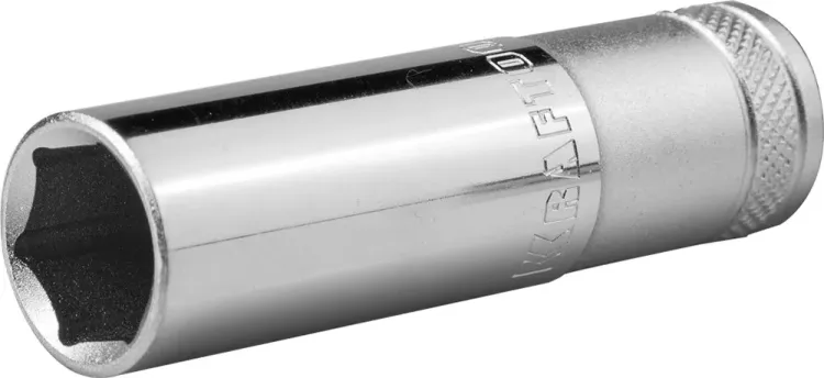 Торцовая головка KRAFTOOL "INDUSTRIE QUALITAT", удлиненная, Cr-V, FLANK, хромосатинированная, 1/2", 16 мм 27807-16_z01 купить в Губкинске