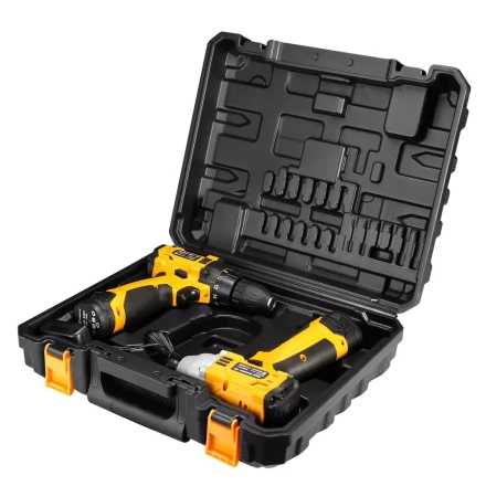 Набор аккумуляторного инструмента DEKO Гайковерт DKIS12 + Дрель DKCD12, 063-4107 купить в Губкинске