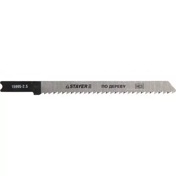 Полотна STAYER "PROFI", U101B, для эл/лобзика, HCS, по дереву, ДСП, ДВП, US-хвост., шаг 2,5мм, 75мм, 2шт 15995-2.5_z01 купить в Губкинске