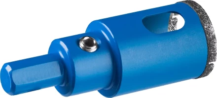 Коронка ЗУБР алмазная в сборе по кафелю, керамике с центрирующим сверлом и имбусовым ключом, зерно 60, 25мм 29850-25 купить в Губкинске