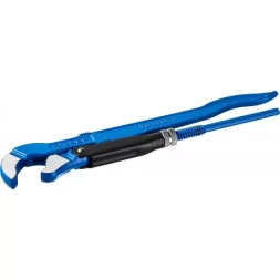 Ключ трубный рычажный ЗУБР "ПРОФЕССИОНАЛ", тип "S", изогнутые губки для труднодоступных мест, цельнокованный, Сr-V, № 1, 1" 27336-1_z01