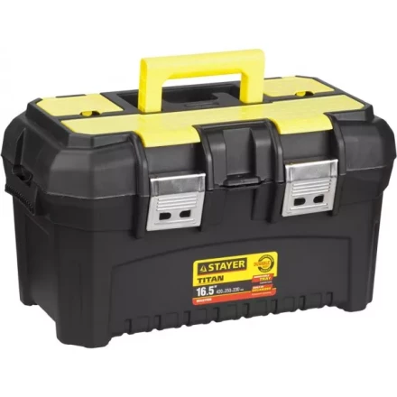 Ящик для инструмента "TITAN-16" пластиковый, STAYER 38016-16 купить в Губкинске