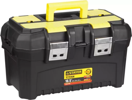 Ящик для инструмента "TITAN-16" пластиковый, STAYER 38016-16 купить в Губкинске