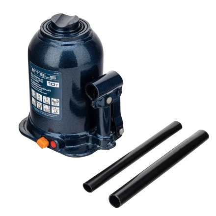 Домкрат гидравлический бутылочный телескопический Stels 51151, 10 т, подъем 180-430 мм купить в Губкинске