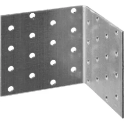 Крепежный угол ЗУБР "МАСТЕР" равносторонний, 80х80х80мм, 1шт 310206-080-080