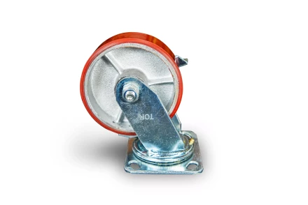 Колесо большегрузное поворотное SCpb 55 125 мм полиуретановое с тормозом (N) 1024152 купить в Губкинске