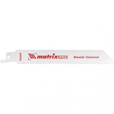 Полотна универсальные для сабельной пилы S922VF  125/1,8-2,5мм Bimetal 2 штуки PRO Matrix 782001 купить в Губкинске