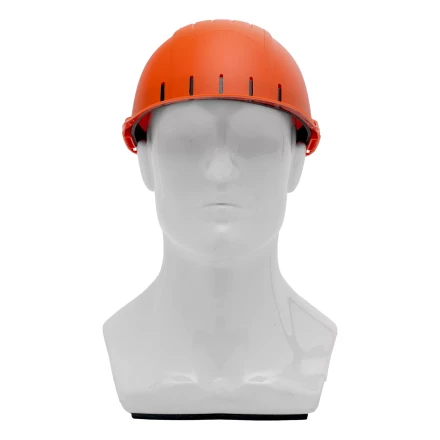 Каскетка защитная &quot;Стиль&quot;, пластиковая, оранжевая Сибртех 89169 купить в Губкинске