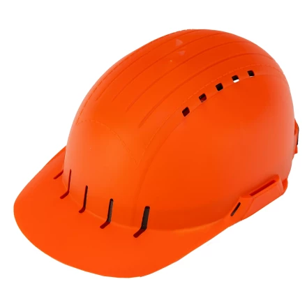 Каскетка защитная &quot;Стиль&quot;, пластиковая, оранжевая Сибртех 89169 купить в Губкинске