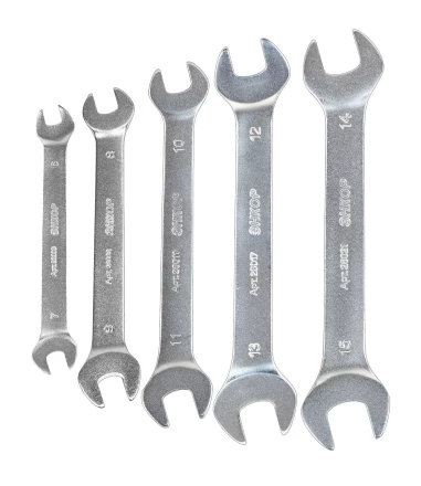 Набор ключей рожковых 5шт чехол Энкор 26066 купить в Губкинске