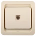 Розетка СВЕТОЗАР &quot;ГАММА&quot; телефонная одинарная, цвет бежевый SV-54117-B купить в Губкинске