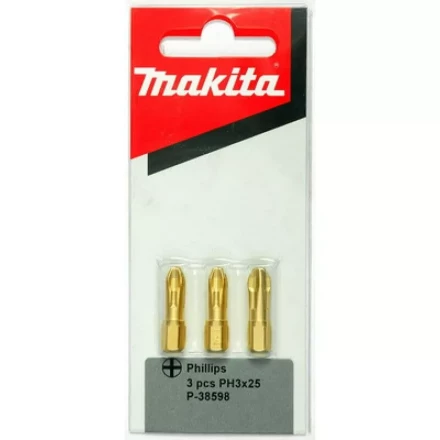 Биты Makita PH3 25мм 3шт, алмазные (P-38598) купить в Губкинске