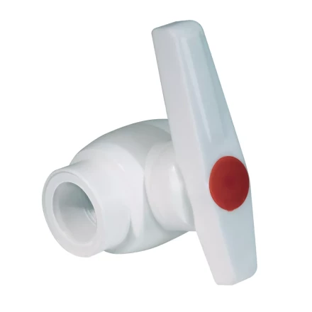 Кран шаровой PP-R 32мм белый (5/30) 45532 купить в Губкинске