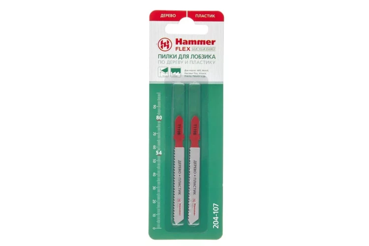 Пилки для лобзика HAMMER JG WD-PL T119B (2шт.) купить в Губкинске