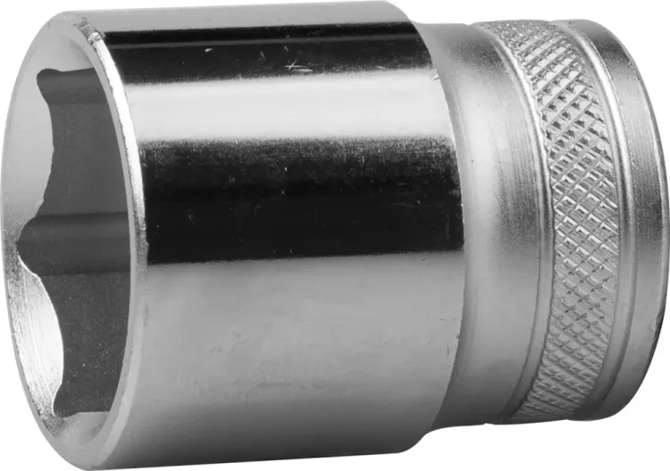 Торцовая головка KRAFTOOL "INDUSTRIE QUALITAT", Cr-V, FLANK, хромосатинированная, 1/2", 24 мм 27805-24_z01 купить в Губкинске